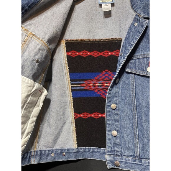 Pendleton Originals Denim & Wool Vest Size Women’s Medium M9 - Picture 3 of 8